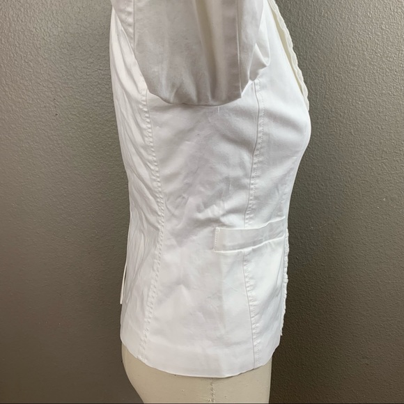 Banana Republic white stretch fitted blazer - Picture 5 of 11